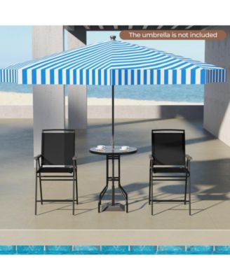 3-Piece Outdoor Bar Stool Set Stylish Patio Seating for Balcony, Deck, or Garden