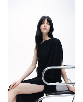 Women's Draped Detail Maxi Dress