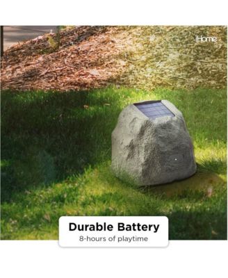 Rechargeable Bluetooth Outdoor Solar Rock Speakers with TWS Linking