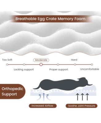 Orthopedic Dog Bed with Memory Foam Support for Large Dogs