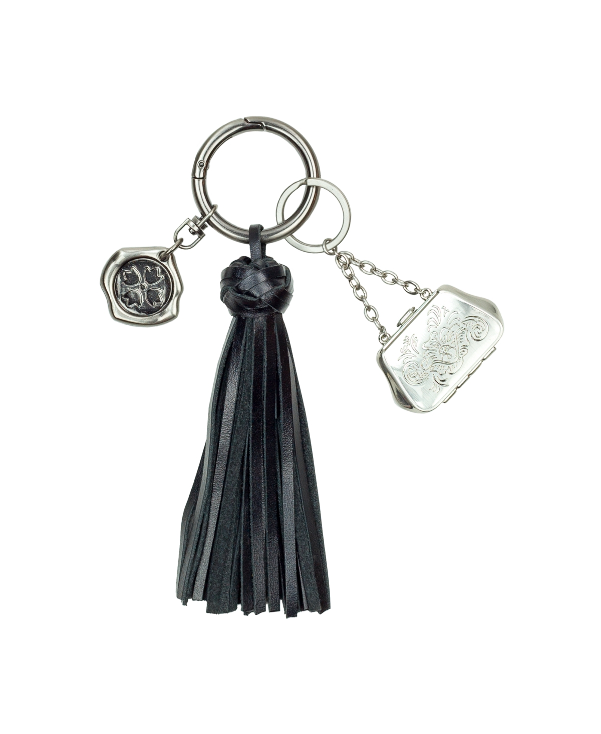 Patricia Nash Handbag Tassel Key Fob In Black