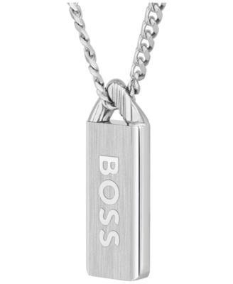 Men's Kassy Emblem Stainless Steel Pendant Necklace