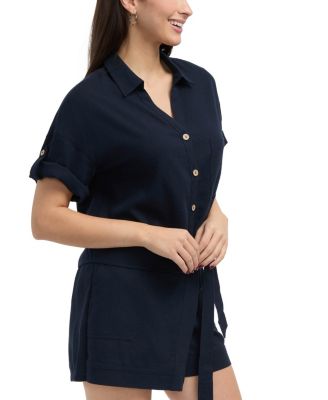 Women's Camp Shirt with Button Front