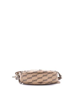 XS Le Cagole Giant Studs Shoulder Bag BB Monogram Coated Canvas