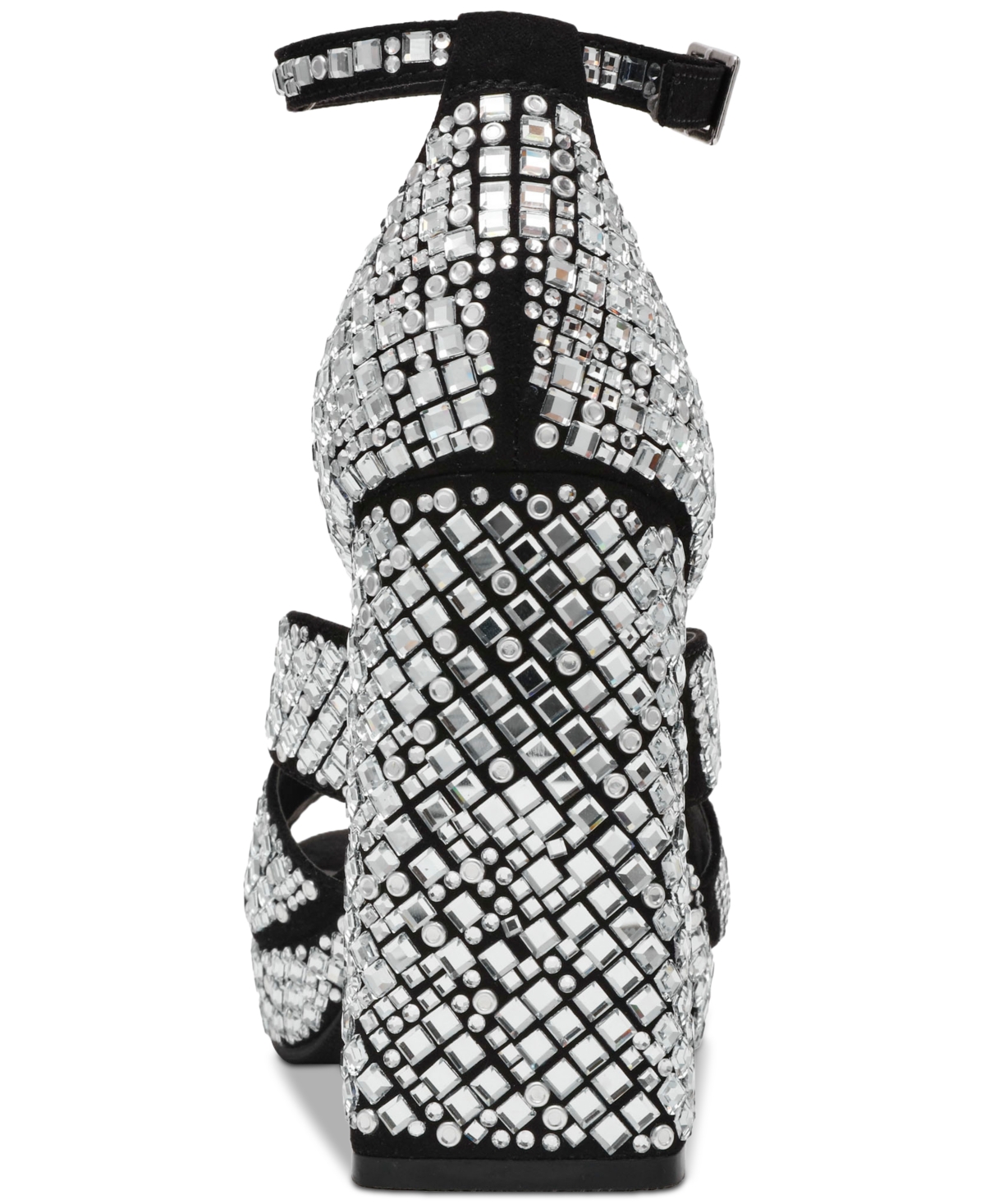 Wild Pair Lydiaa Embellished Platform Dress Sandals, Exclusively At Macy's In Black Bling