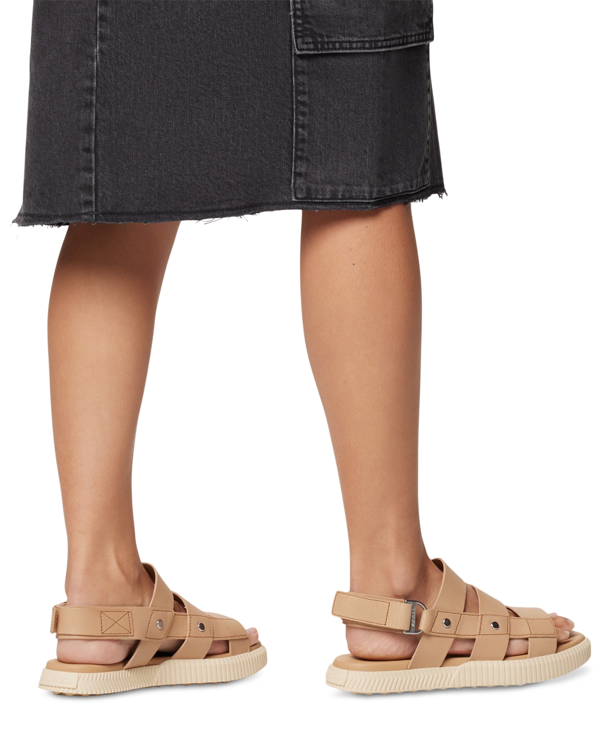 Sorel Ona Ave Slingback Sandal In Honest Beige,bleached Ceramic