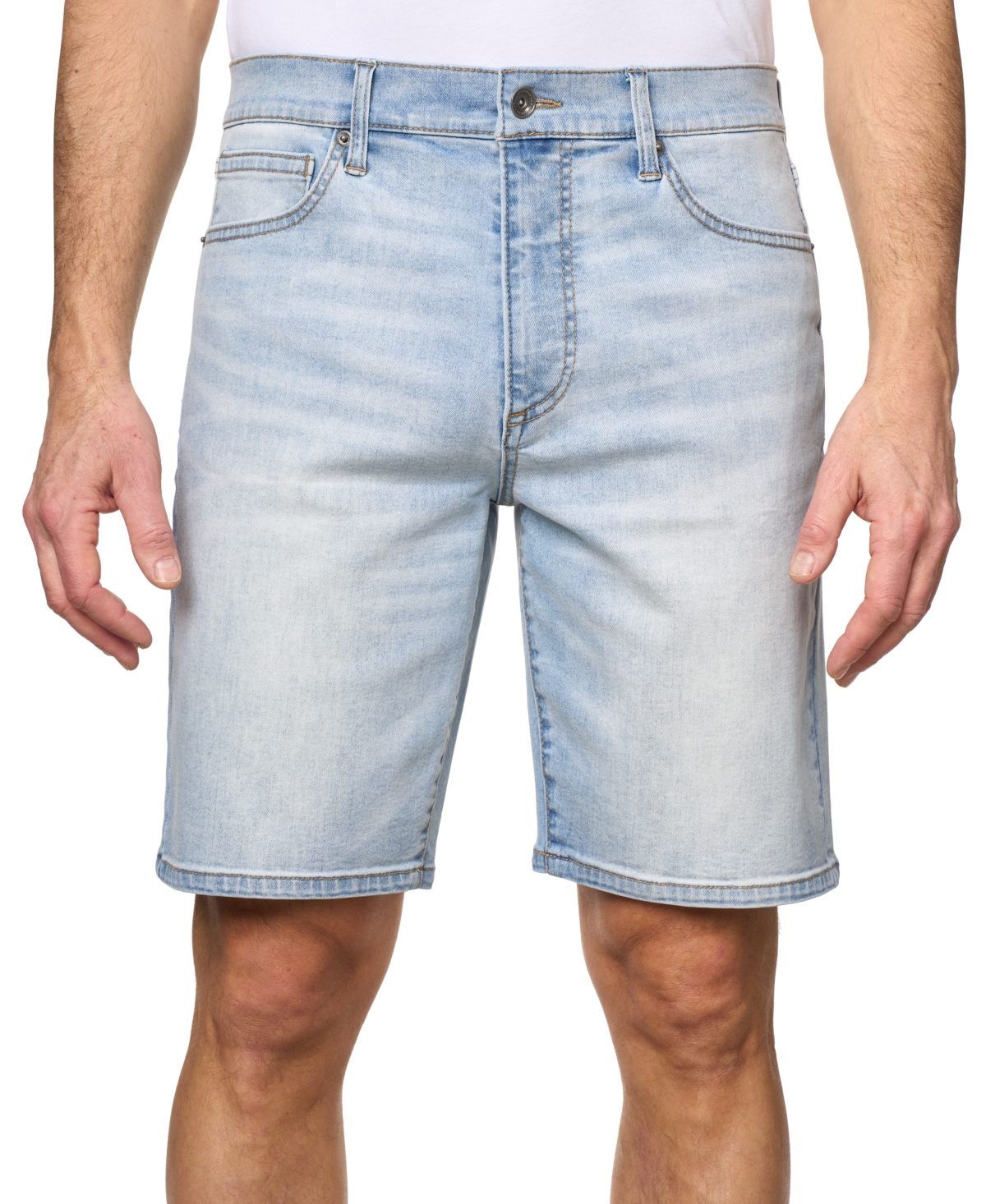 Men's Drew Slim-Fit Stretch 9-1/2" Denim Shorts - Indigo