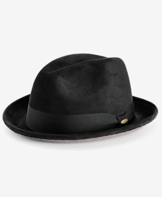 Men's Classic Faux-Suede Fedora Hat