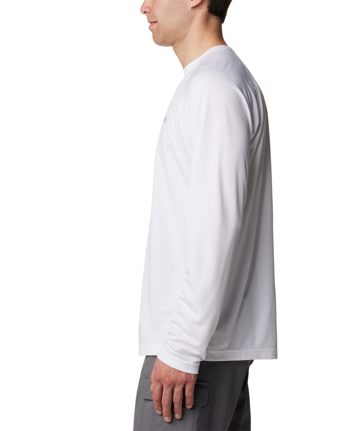 Columbia Men's Pfg Solar Stream Performance Long-sleeve Shirt In White