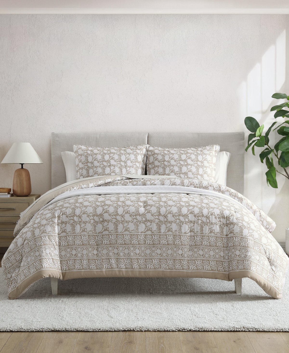 Nautica Bayport Floral 2-pc. Comforter Set, Twin/twin Xl In Beige