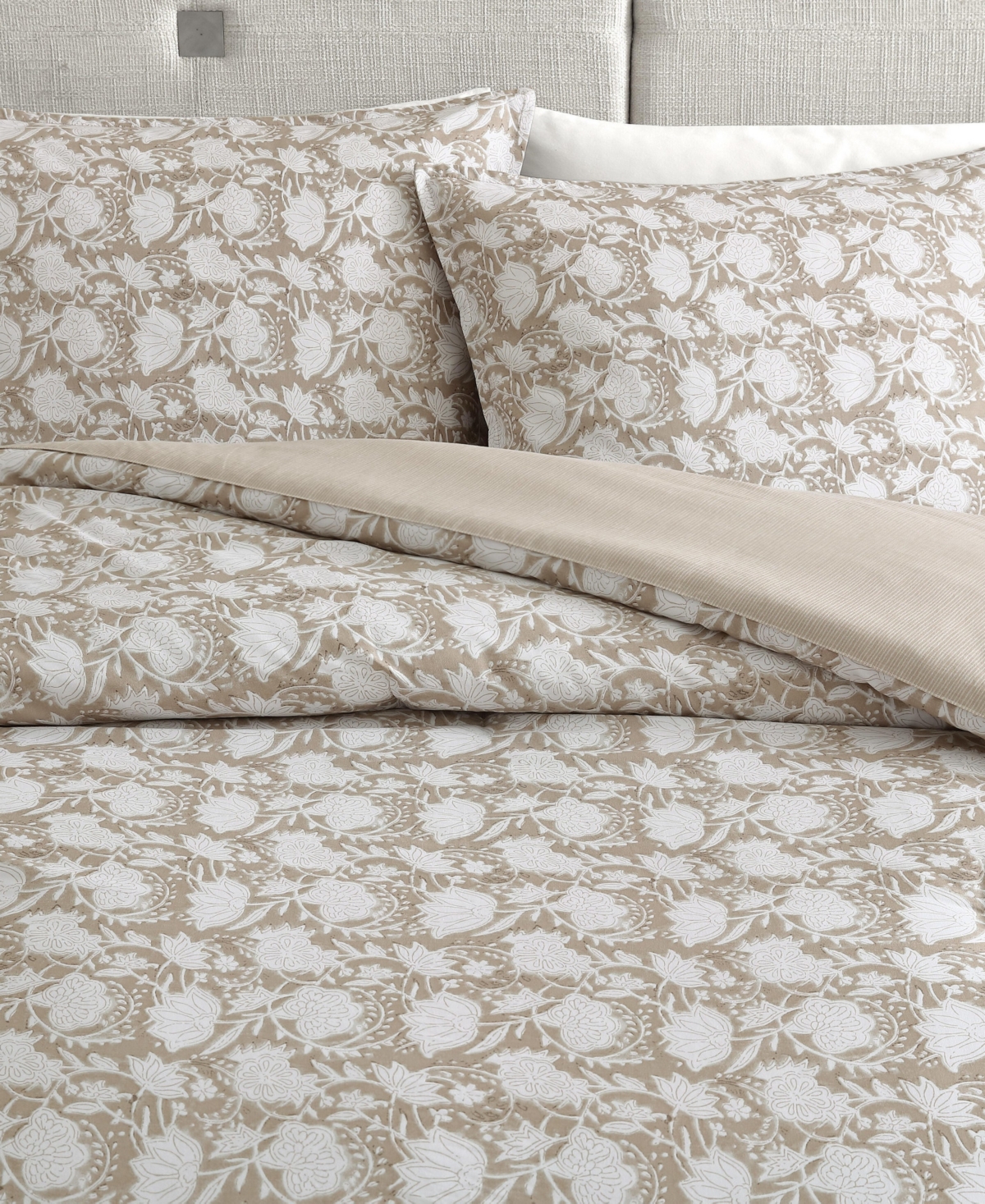Nautica Bayport Floral 2-pc. Comforter Set, Twin/twin Xl In Beige