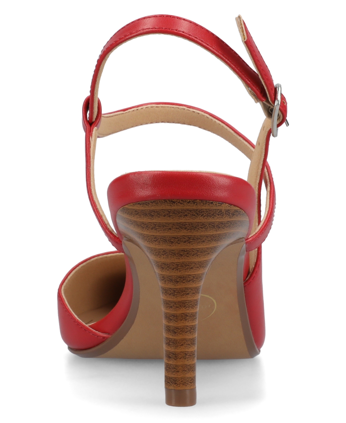 Journee Collection Scipio Pointed Toe Pump In Red