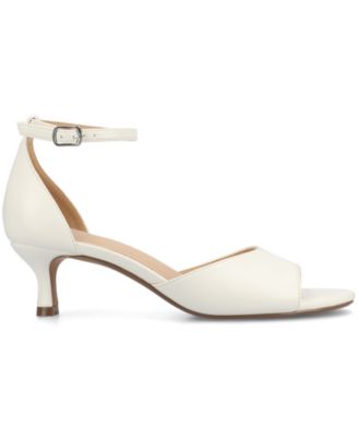 Women's Jezzie Peep Toe Kitten Heel Dress Sandals