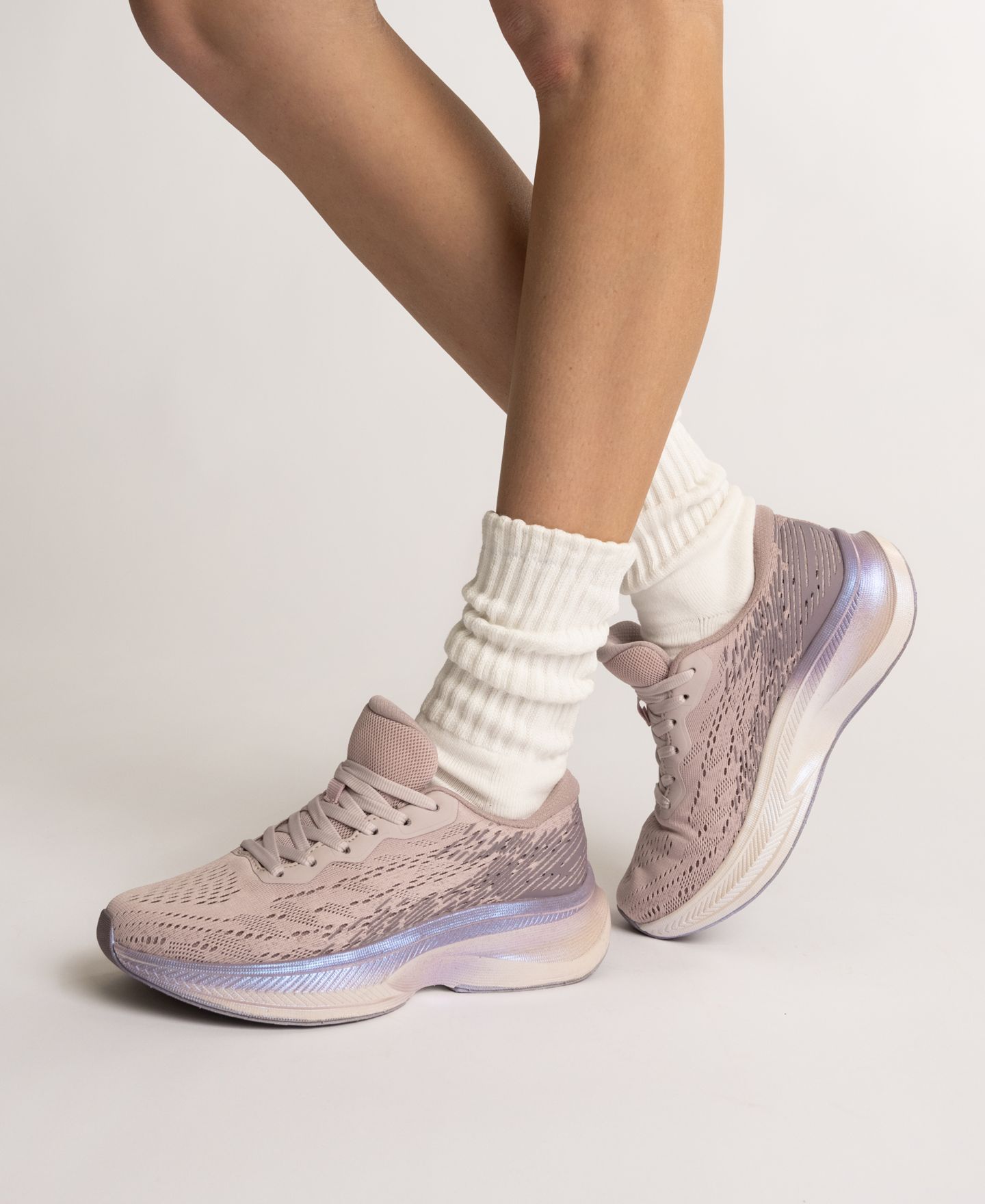 Женские кроссовки Journee Collection Blume Lace Up Platform, цвет: Сиреневый — фото 6