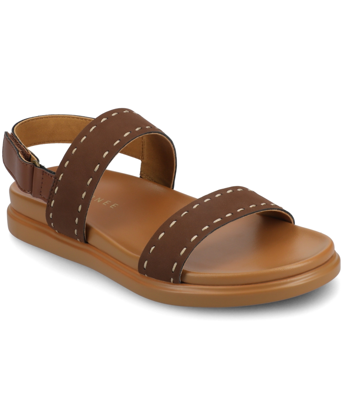 Journee Collection Womens Milie Flat Sandals In Brown