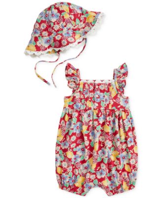 Polo Ralph Lauren - Baby Bubble Shortall & Hat Set