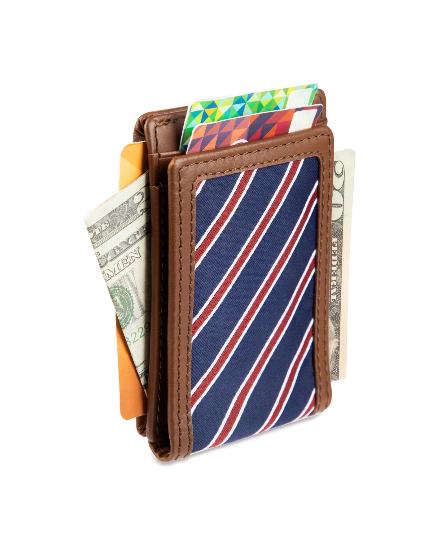 Мужской кошелёк Tommy Hilfiger Overlay Front Pocket Wallet, цвет: Тёмный бежевый — фото 6