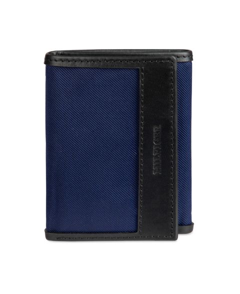 Мужской кошелёк Tommy Hilfiger Overlay Trifold Wallet, цвет: Чёрный
