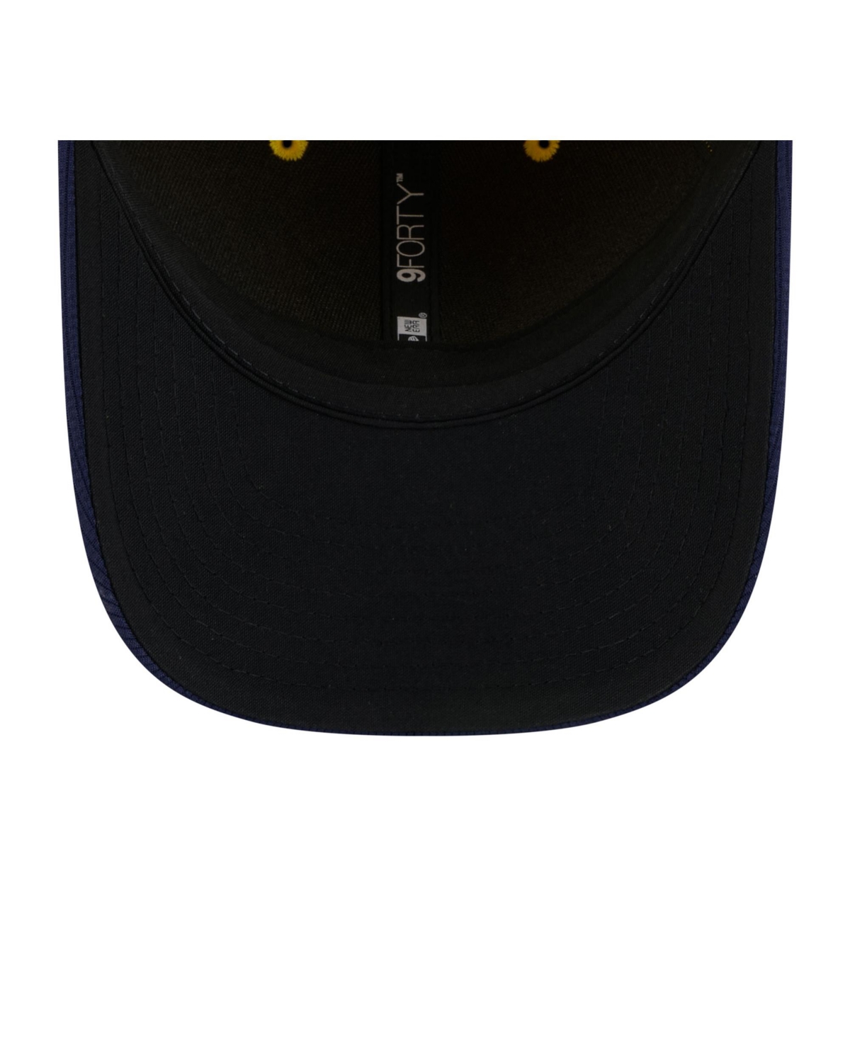 New Era Men's Gold, Navy Milwaukee Brewers Alternate The League 9forty Adjustable Hat In Gold,navy