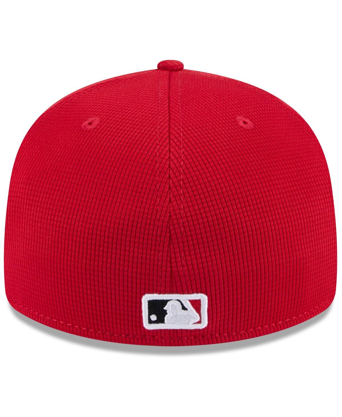 New Era Men's Red Cincinnati Reds 2025 Spring Training Low Profile 59fifty Fitted Hat In Red
