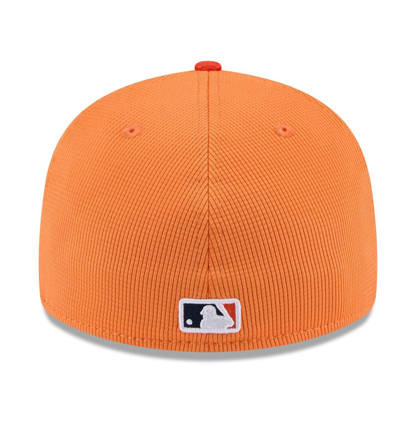 Мужская кепка New Era Orange Houston Astros 2025 Spring Training Low Profile 59FIFTY Fitted Hat — фото 3