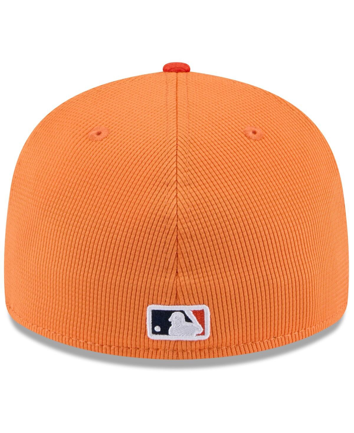 New Era Men's Orange Houston Astros 2025 Spring Training Low Profile 59fifty Fitted Hat In Orange