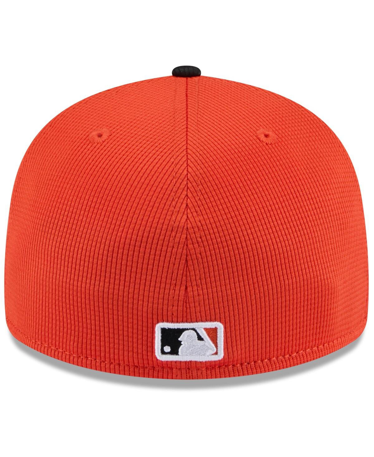 New Era Men's Orange/black San Francisco Giants 2025 Spring Training Low Profile 59fifty Fitted Hat In Orange,black
