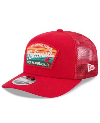 New Era - Men's Red Washington Nationals 2025 Spring Training 9SEVENTY Stretch-snap Trucker Hat