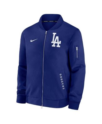 Men's Royal Los Angeles Dodgers Authentic Collection Dugout Full-Zip Bomber Jacket