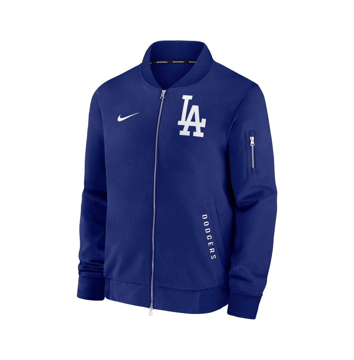 Мужской бомбер Nike Los Angeles Dodgers Authentic Collection Dugout на молнии, Royal — фото 3