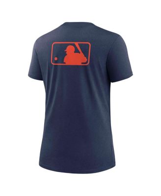 Women's Navy Houston Astros Authentic Collection Early Work Tri-Blend T-Shirt