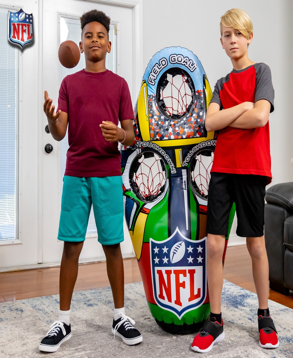 Franklin Sports Nfl Xl Inflatable Football Target Toss Game In Multi
