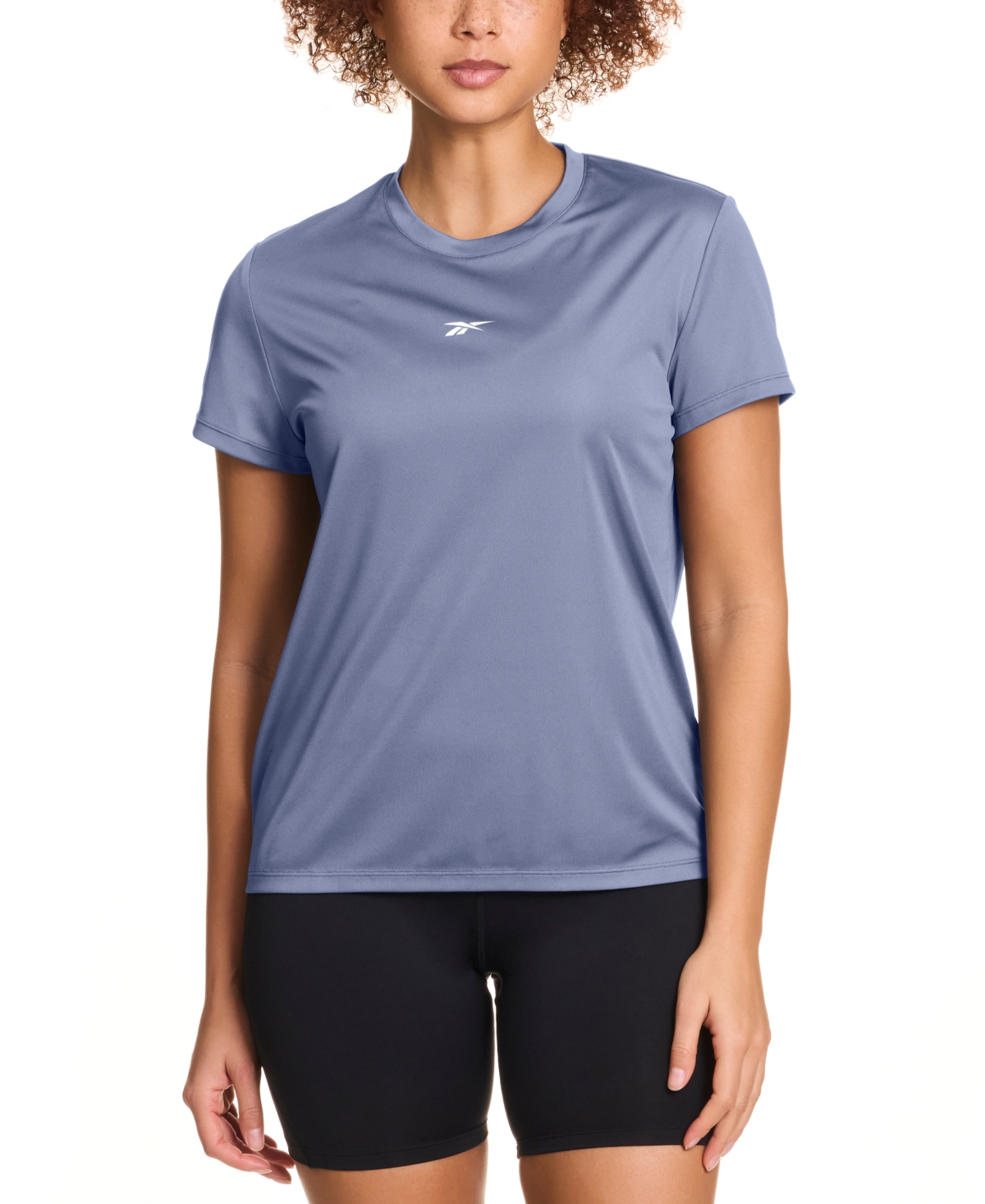 Reebok Women's Id Performance Tech Short-sleeve T-shirt In Blue