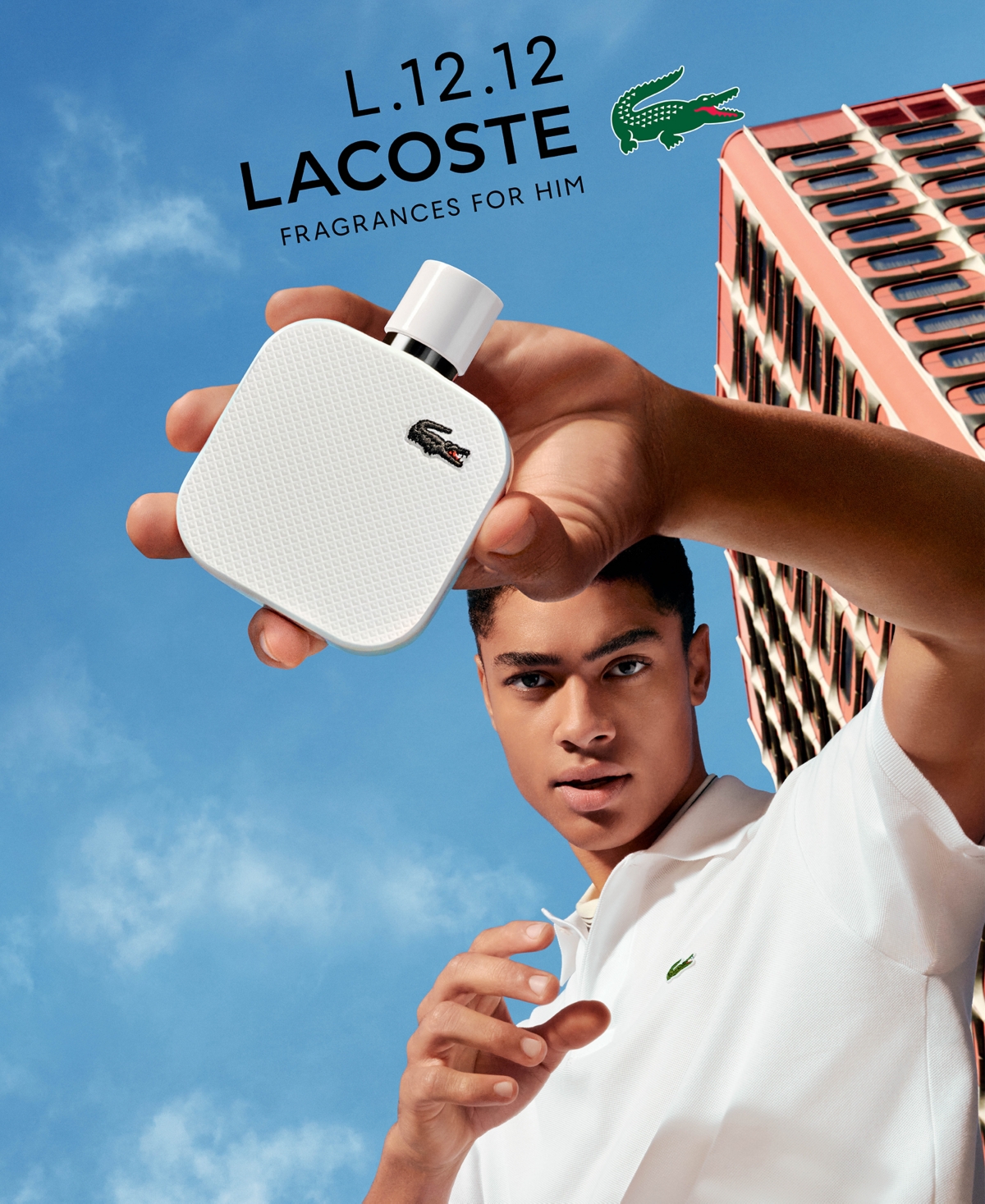 Lacoste Men's L.12.12 Blanc Eau de Parfum Spray, 3.3 oz.
