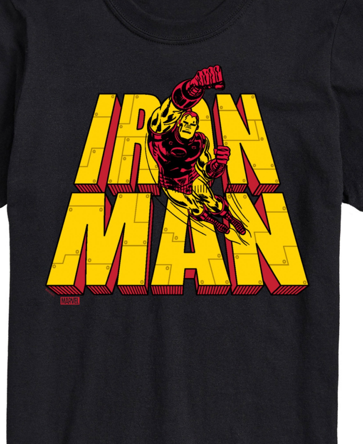 Airwaves Men's Iron Man Short Sleeve T-shirt In Black