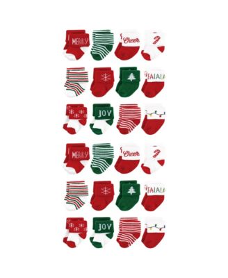Baby Boys Hudson Unisex 24-Pair Plush Terry Knit Socks