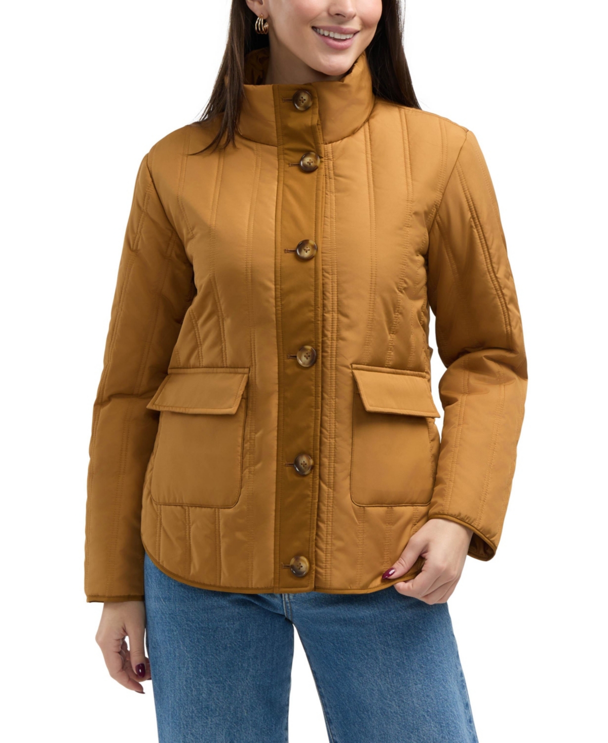Women s Light Weight Quilted Jacket - Navy