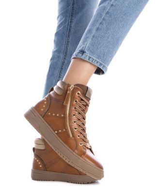 Carmela Collection Leather Sneaker Booties By Xti