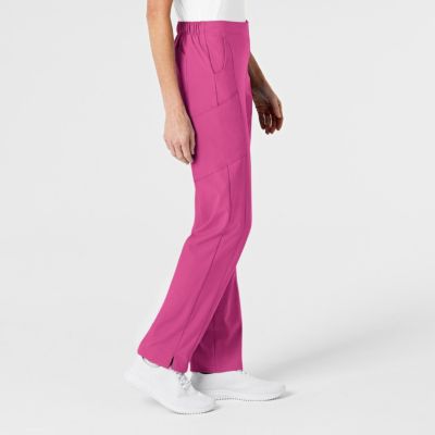 Petite W123 Flat Front Cargo Scrub Pant