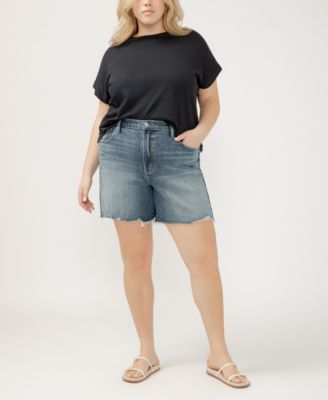 Plus Size Highly Desirable High Rise Shorts