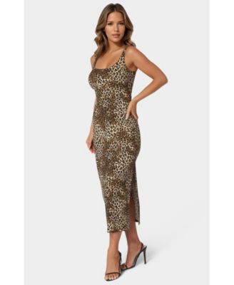 Women's Printed Square Neck Maxi Dress