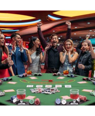 8-Player Foldable Poker Table Top with Carrying Bag and Cup Holders Compact and Portable for Home Games