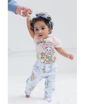 Baby Girls Toy Story Bodysuit Pants and Headband 3 Piece Outfit Set
