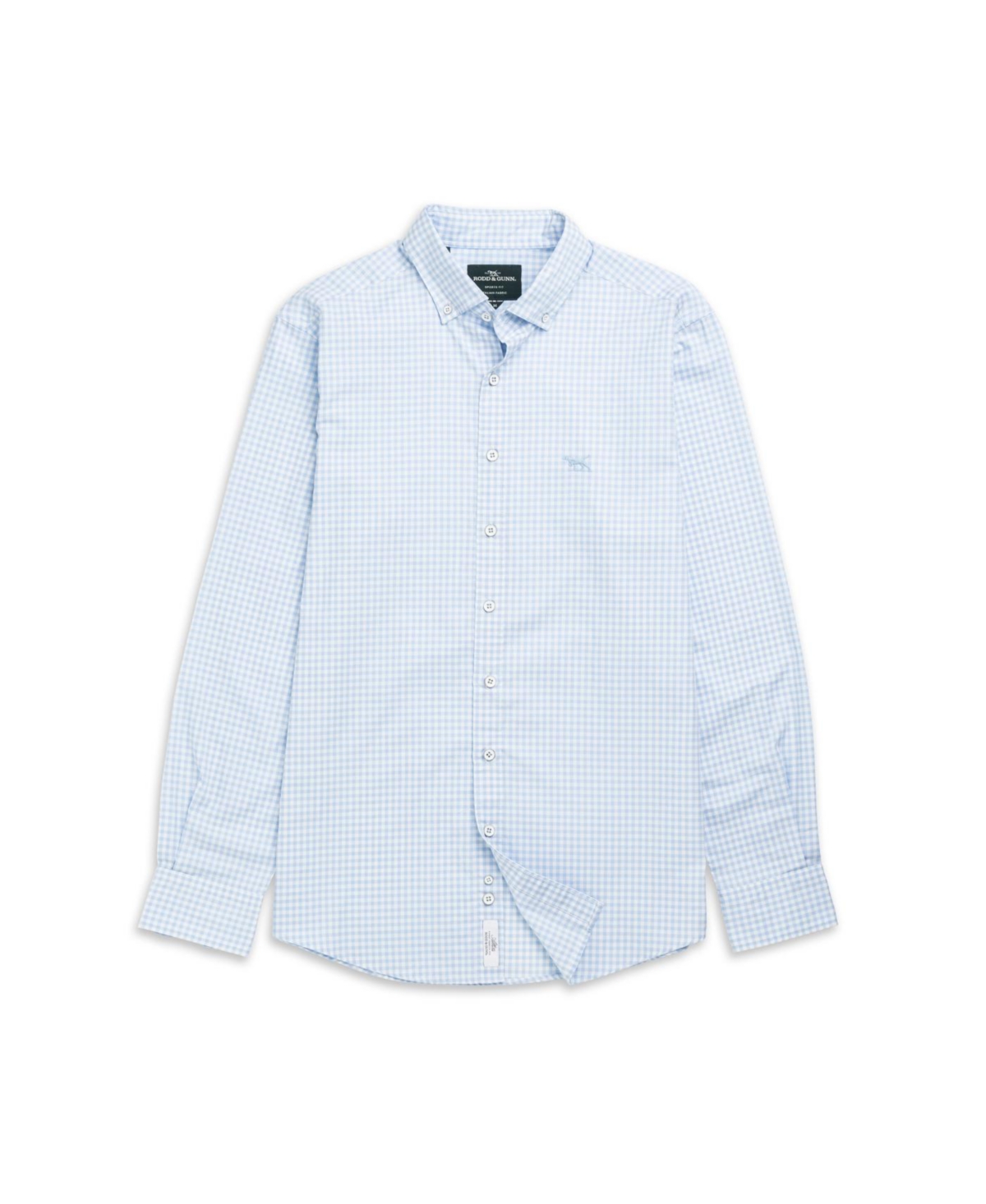 Rodd Gunn Men's Check Oxford Long Sleeve Slim Fit Shirt