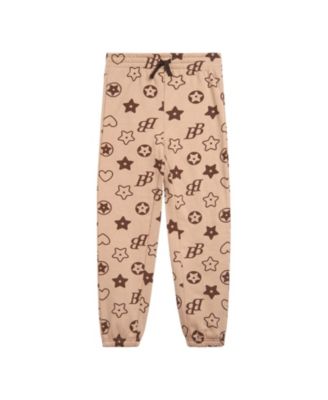 Little Girls Fleece Sweatshirt and Jogger Pants Outfit Set