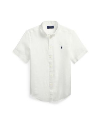 Boys 8-20 Short-Sleeve Linen Shirt