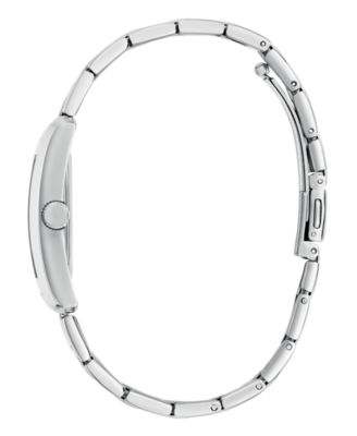 Women's Analog Silver-Tone Stainless Steel Watch, 27mm