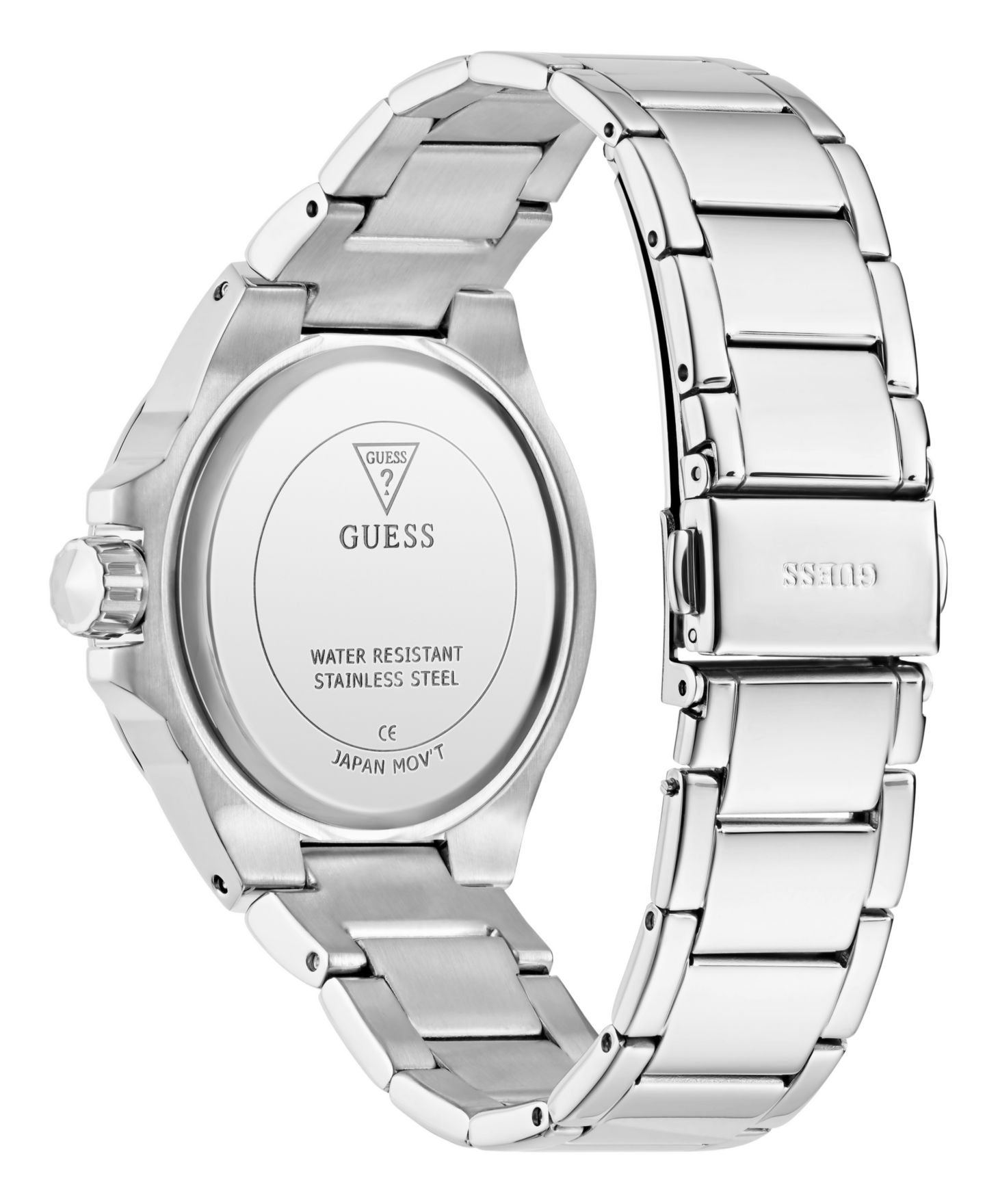 Женские часы GUESS Multifunction Silver-Tone Stainless Steel Watch, 38mm — фото 3