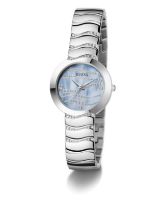 Women's Analog Silver-Tone Steel Watch, 30mm