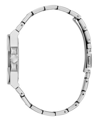 Women's Analog Silver-Tone Stainless Steel Watch, 34mm